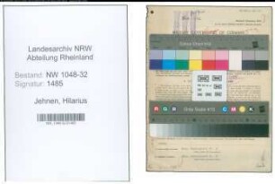 Entnazifizierung Hilarius Jehnen , geb. 14.04.1897 (Angestellter)