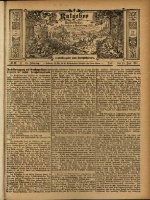 Ausgabe vom Sonntag, den 14. Juni 1914.