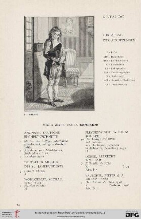 Meister des 15. und 16. Jahrhunderts (Nr. 1 - 21)