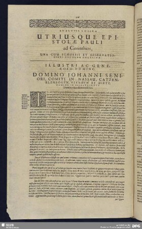 Analysis Logica Utrius Que Epistolae Pauli ad Corinthios
