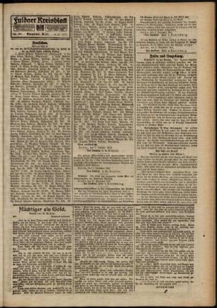 Zweite Ausgabe vom Samstag, den 06. Dezember 1919.