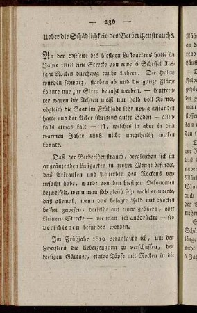 [16.] Ueber die Schädlichkeit des Berberitzenstrauchs.