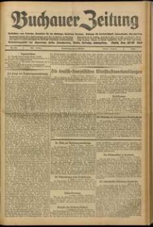 Buchauer Zeitung Volksblatt vom Federsee : Amtsblatt für die städt. Behörden Buchaus