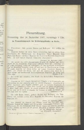 Plenarsitzung
