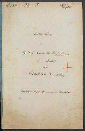 Sprachaufsatz aus Leinstetten OA Sulz