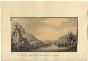 View between Bingen and Bacharach on the Rhine