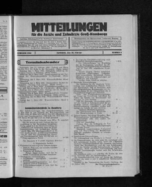 Jahrgang 1932, Hamburg, den 28. Februar, Nummer 9