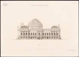 Reichstag, Berlin Zweiter Wettbewerb: Südfassade 1:200
