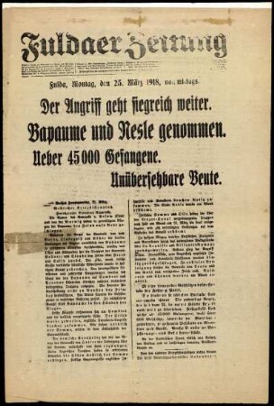 Ausgabe vom Sonntag, den 25. März 1917.