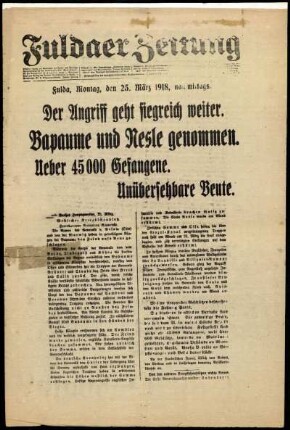 Ausgabe vom Sonntag, den 25. März 1917.