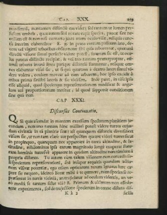 Cap. XXXI. Discursus Continuatio.