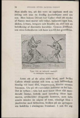 Typer från ett italienskt maskspel. Ur bildföljden "Gycklarna".