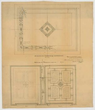 Thiersch, Friedrich von; München; Haus für Handel und Gewerbe - 1. OG (Deckenabwicklungen)