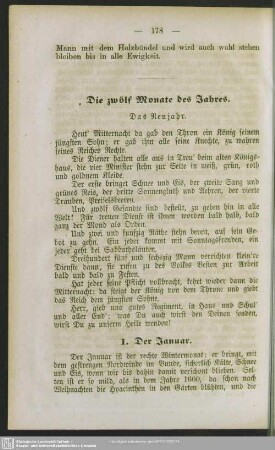 Die zwölf Monate des Jahres