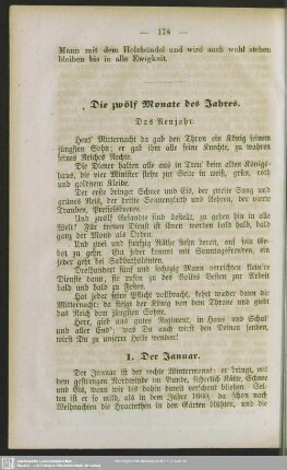 Die zwölf Monate des Jahres