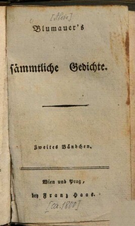Blumauer's sämmtliche Gedichte, 2