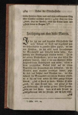 Fortsetzung von eben dieser Materie.