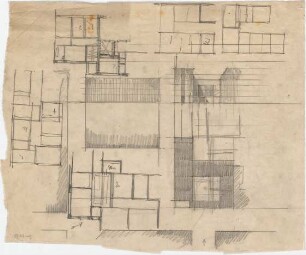 Grund, Peter; Mannheim; Handelskammer - Grundrisse; Details