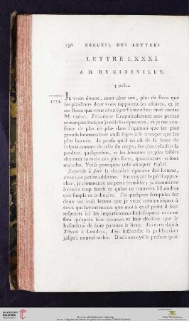 (Lettre LXXXI - XC)