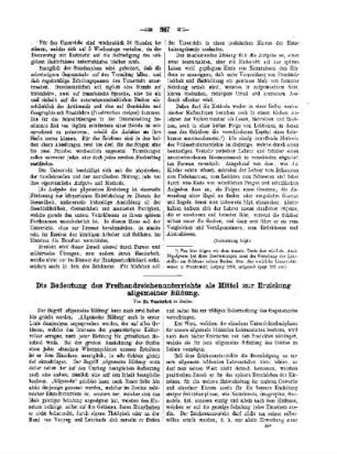 Die Bedeutung des Freizeitsunterrichts als Mittel zur Erziehung allgemeiner Bildung