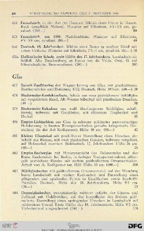 Glas (Nr. 477-539)