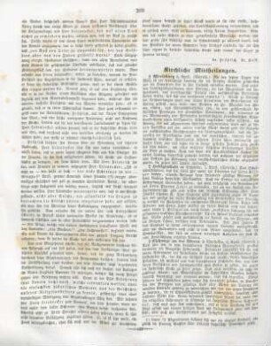208 Kirchliche Mittheilungen