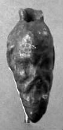 Silenskopf. Fragment eines römischen Truhenhenkels