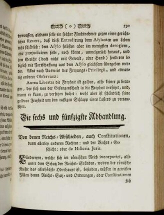 Die sechs und fünfzigste Abhandlung - Sechzigste Abhandlung