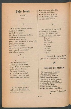 Bajo fondo : Tango