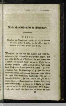 Mein Etablissement in Bernstadt
