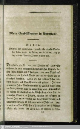Mein Etablissement in Bernstadt