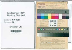 Entnazifizierung Otto Drescher , geb. 25.02.1905 (Pfleger)