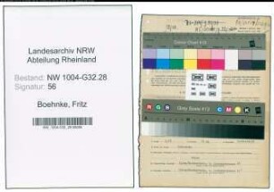Entnazifizierung Fritz Boehnke , geb. 29.09.1904 (Zollsekretaer)