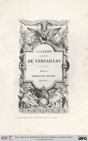 Série 10, Portraits divers ; Section 5: Galeries historiques de Versailles: dédiées à sa majesté la reine des francais: [Personnage célèbres sous le règne de Louis XIV]