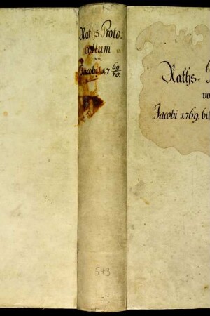 Ratsprotokolle, 1769 Juli 25. - 1770 Juli 19.