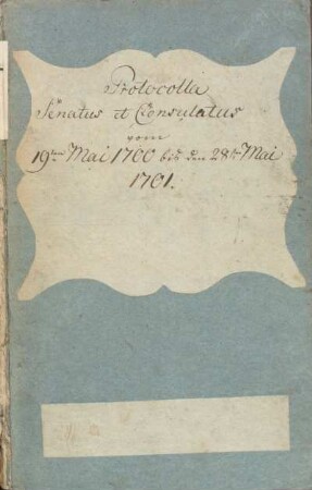 Ratsprotokolle 1700-1701