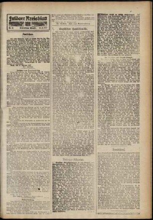 Zweite Ausgabe vom Samstag, den 24. Februar 1917.