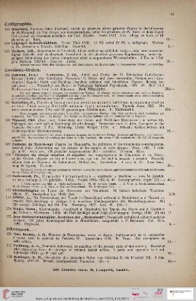 Costüme-Orden (Nr. 166 - 175)