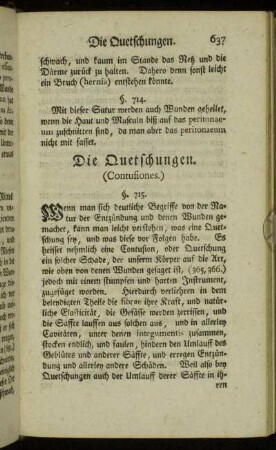 Die Quetschungen. (Contisiones.)