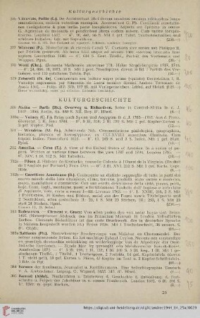 Kulturgeschichte (Nr. 380-905)