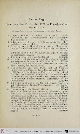 Erster Tag (Nr. 1-160)