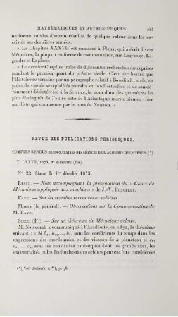 Revue des publications périodiques.