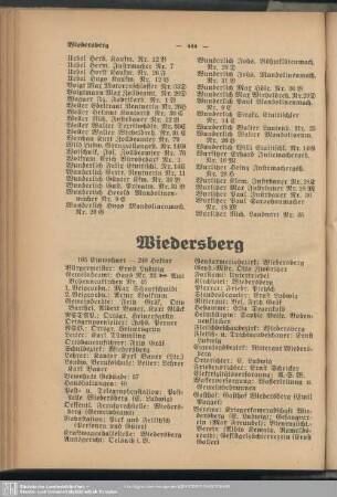 Wiedersberg