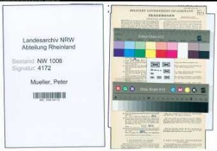 Entnazifizierung Peter Mueller , geb. 18.03.1902 (Verw.Angestellter)