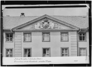 Festung Königstein. Brunnenhaus mit kursächsisch-polnischem Wappen