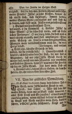 VII. Von der geistlichen Vermählung.