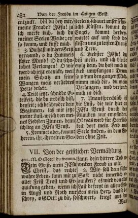 VII. Von der geistlichen Vermählung.