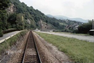 Gernsbach: Strecke neben Straße bis Gernsbach