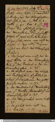 Disposition der Predigt von August Hermann Francke über Lk 6,36.