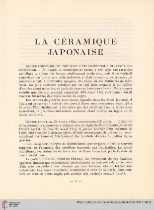 La Céramique Japonaise